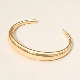 Classic Polished Metal Cuff Bracelet
