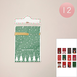 12PCS - Holiday Gift Christmas Treat Bags