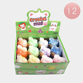 12PCS - Monster Bunny Crystal Mud Toy