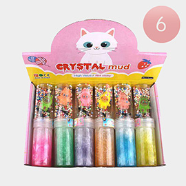6PCS - Monster Bunny Slime Tube Assorted Crystal Mud Toy