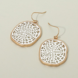 Metal Filigree Dangle Earrings