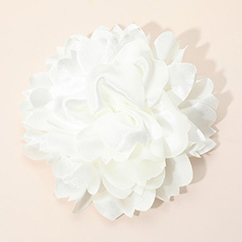 Oversized Statement Satin Floral Pin Brooch / Hair Clip