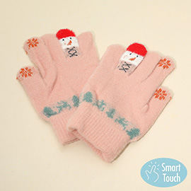 Christmas Theme Pattern Smart Touch Winter Gloves