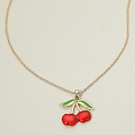 Cherry Pendant Necklace
