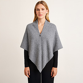 Solid Triangle Poncho / Scarf