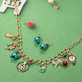 Christmas Charm Station Necklace
