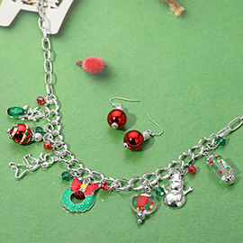 Christmas Charm Station Necklace