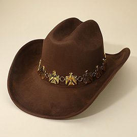 Western Eagle Concho Band Cowboy Fedora Hat