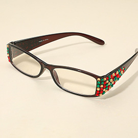 Christmas Crystal Embellished Reading Glasses