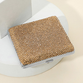 Bling Square Money Clip Cigarette Case