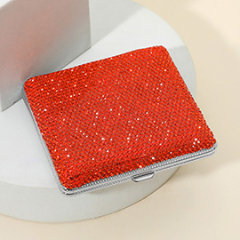 Bling Square Money Clip Cigarette Case