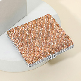 Bling Square Money Clip Cigarette Case