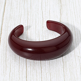 Bold Marbled Resin Cuff Bracelet