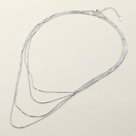 SECRET BOX_Stainless Steel Wraparound Snake Chain Necklace