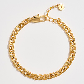 Gold Dipped Classic Cuban Chain Link Bracelet