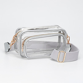 Transparent Rectangular Crossbody Bag