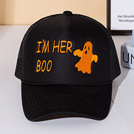 IM HER BOO Embroidered Mesh Back Trucker Cap
