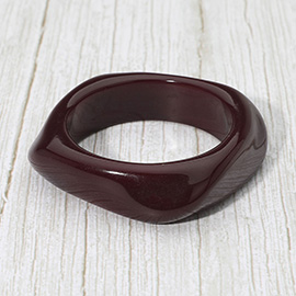 Abstract Square Resin Bangle Bracelet