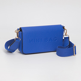 Faux Leather MINI BAG Message Structured Crossbody Bag