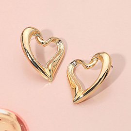 Open Heart Earrings