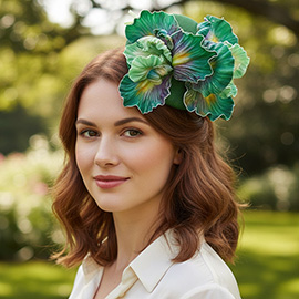 Floral Statement Fascinator Hair Clip Headband