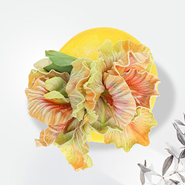 Floral Statement Fascinator Hair Clip Headband