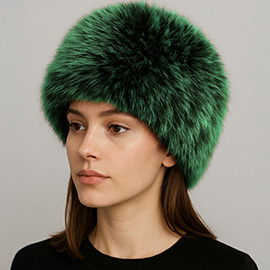 Elegant Plush Faux Fur Winter Hat