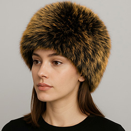 Elegant Plush Faux Fur Winter Hat