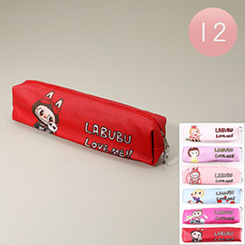 12PCS - Monster Bunny Character Pencil Case