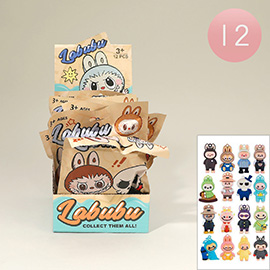 12PCS - Monster Bunny Keychain Figure Mystery Bags