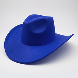 Faux Suede Western Cowboy Fedora Hat