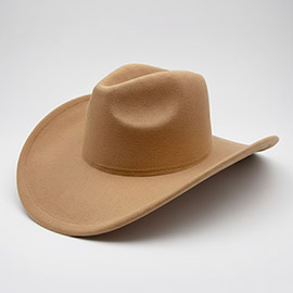 Faux Suede Western Cowboy Fedora Hat