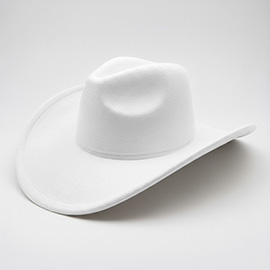 Faux Suede Western Cowboy Fedora Hat