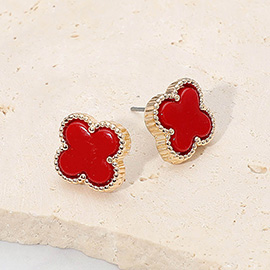 Quatrefoil Stud Earrings