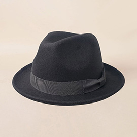 Bow Band Classic Fedora Hat