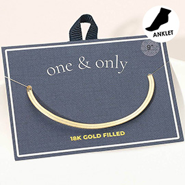 18K Gold Filled Snake Chain Anklet