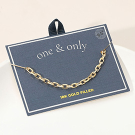 18K Gold Filled Chunky Link Chain Bracelet