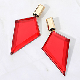 Bold Geometric Drop Statement Earrings