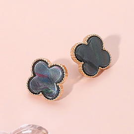 Quatrefoil Stud Earrings