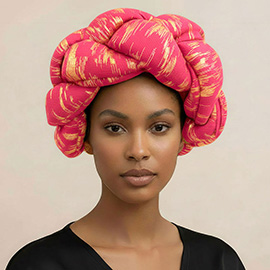 Thick Knot Padded Braided Turban Hair Wrap