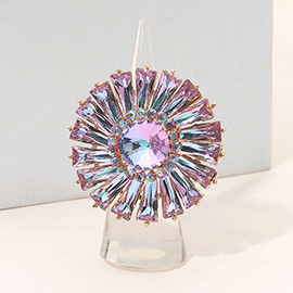Bold Radiant Sunburst Stretch Statement Ring