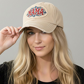 MAMA Patch Vintage Baseball Cap
