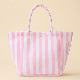 Striped Terry Tote Bag
